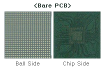 FCCSP 전자회로기판1 - Bare PCB, Ball Side/Chip Side