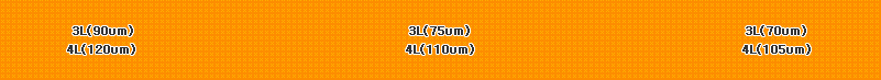 2023year 3L(90um),4L(120um). 2024year 3L(75um),4L(1100um). 2025year 3L(70um),4L(105um).